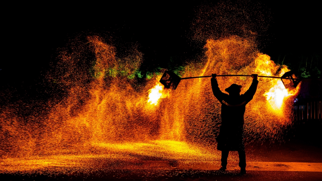 荆门园博园火壶表演-7